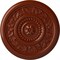 Ekena Millwork Marseille Ceiling Medallion (Fits Canopies up to 4 1/4"), Hand-Painted Firebrick, 16 1/8"OD x 5/8"P CM16MAFIF - alternate 1